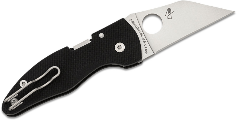 Spyderco MicroJimbo Black G-10 Reveal 13 C264GP - KNIFESTOCK