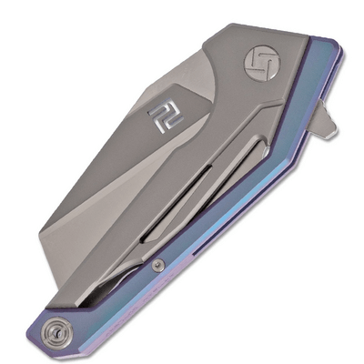 Artisan Ravine M390/Titanium BLUE 1819G-BUM - KNIFESTOCK