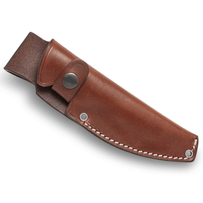 Viper NORDLYS Drop Point Stonewash N690Co, Natural Canvas Micarta, Leather sheath VT4044CN - KNIFESTOCK