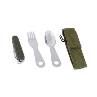 Mil-Tec ESSBESTECK M.TASCHENMESSER 14629000 - KNIFESTOCK