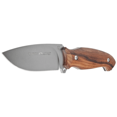 Viper-veitsen kiinteä terä, 3,8 mm Satin Finish ja kahva lehtipuukahvoilla. - KNIFESTOCK
