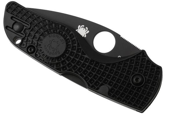 Spyderco Lil Native Black Lightweight Black Blade Reveal 14 C230PBBK - KNIFESTOCK
