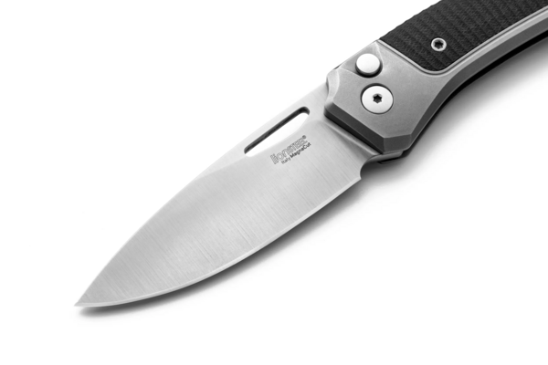 LionSteel Twain CPM MagnaCut Satin, Gray Titanium / Black G10 Handles TW GY GBK - KNIFESTOCK