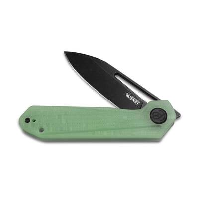 KUBEY Royal Nest Liner Lock EDC Pocket Knife Front Flipper Jade G10 Handle KU321C - KNIFESTOCK