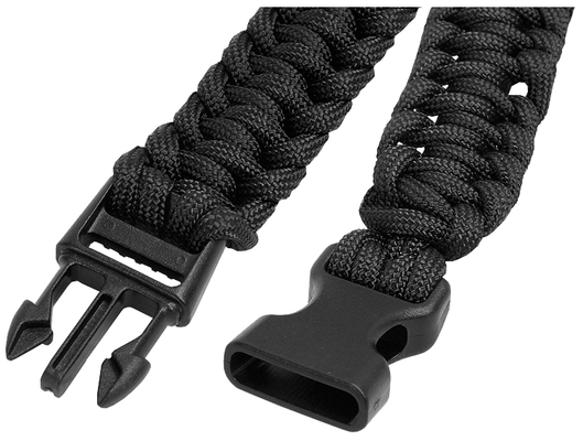 Mil-Tec PARACORD HORLOGEBAND zwart L 15774102-904 - KNIFESTOCK
