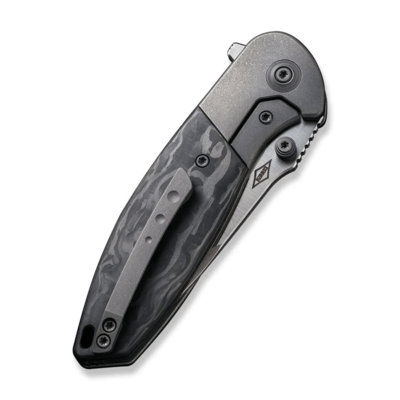 We Knife Nitro Mini Gray Titanium Handle With Marble Carbon Fiber Inlay WE22015-1 - KNIFESTOCK
