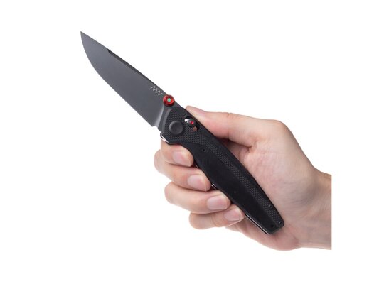 ANV Knives ANVA200-001 A200 Sleipner DLC Alock G10 Black - KNIFESTOCK