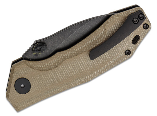 Petrified Fish PFP04 Havrog Black Stonewash K110 khaki Micarta PFP04KAMDW - KNIFESTOCK