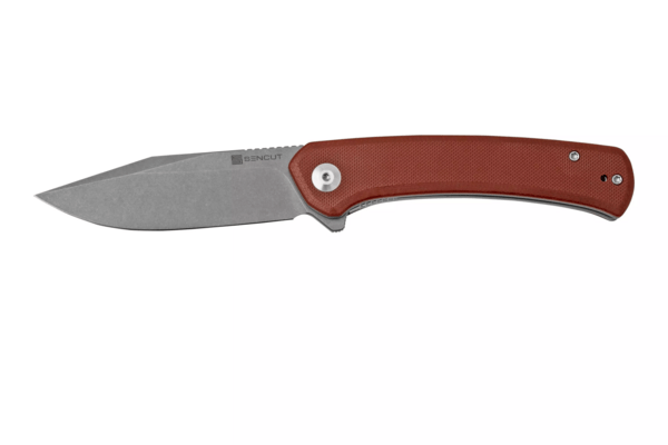 Sencut Snap Burgundy G10 HandleGray S/S LinerGray Stonewashed 9Cr18MoV Blade SA05A-V1 - KNIFESTOCK