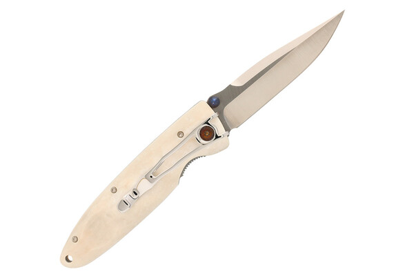 Mcusta MC-19V Classic Wave VG-10 Blade, White Corian Handle - KNIFESTOCK