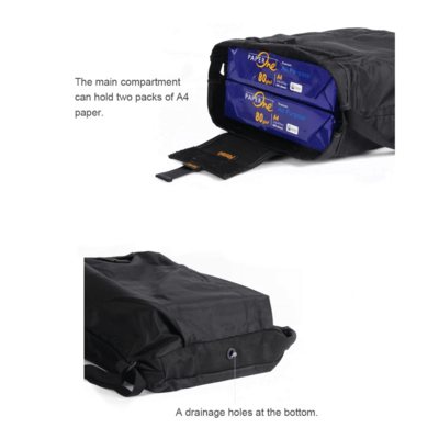 Magforce Foldable Backpack 17x13 Black #0230-2B - KNIFESTOCK