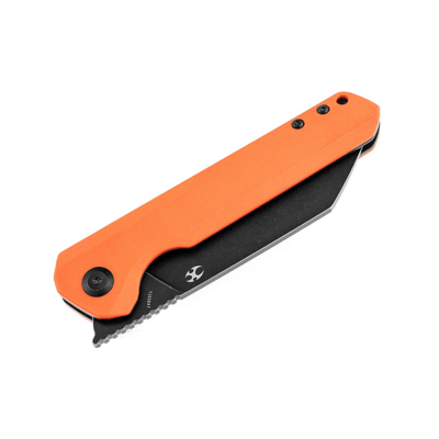 Kansept Bulldozer Black TiCn Coated D2 Orange G10 T1028A7 - KNIFESTOCK