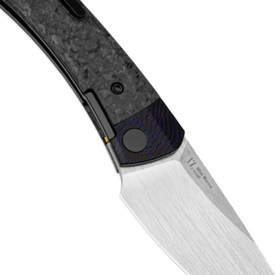 Kizer Mini MoMo M390 Timascus+Marble Carbon Fiber Ki3663A4 - KNIFESTOCK