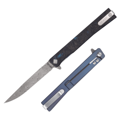 Ocaso Solstice Damascus Blue 10IFB - KNIFESTOCK