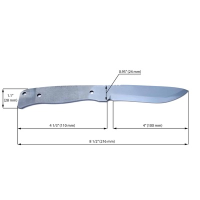 BPS Knives Blank 01 C (Blade)* BPS-Blank-01-C - KNIFESTOCK