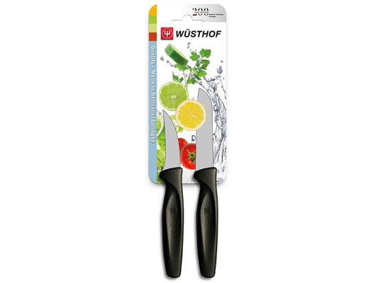 WUSTHOF ensemble 2 pièces, couteau à légumes et couteau d&#039;office, noir - KNIFESTOCK