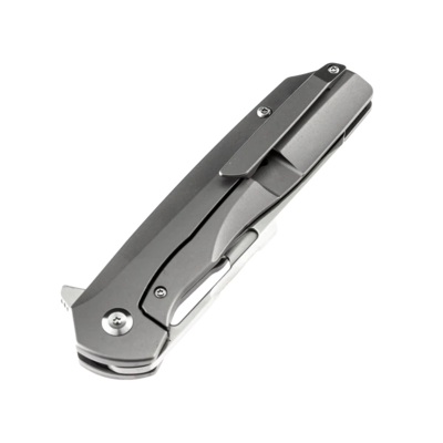 KANSEPT Shard(Left-handed) Satin CPM-S35VN 0.14" / 3.5mm Stonewashed Titanium + Fatcarbon K1006L6 - KNIFESTOCK