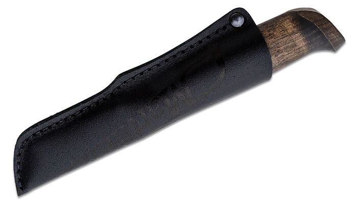 Marttiini Snappy Carbon steel / birch, grey waxed/leather 511020 - KNIFESTOCK