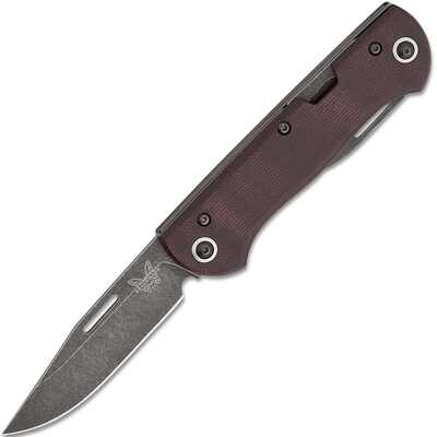 Benchmade Weekender Burgundy Micarta 317BK-02 - KNIFESTOCK