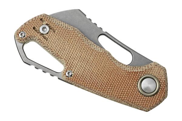MKM ISONZO M390 Natural canvas micarta BÖHLER M390 MK FX03M-2NC - KNIFESTOCK
