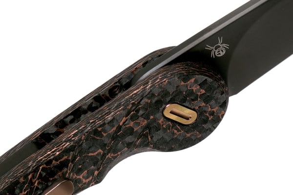 Fox Knives Radius FX-550 CFB Copper Carbon fibre Black pocket knife - KNIFESTOCK