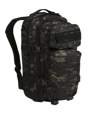 Mil-Tec US ASSAULT PACK SM LASER CUT multitarn černá 20l. 14002669 - KNIFESTOCK