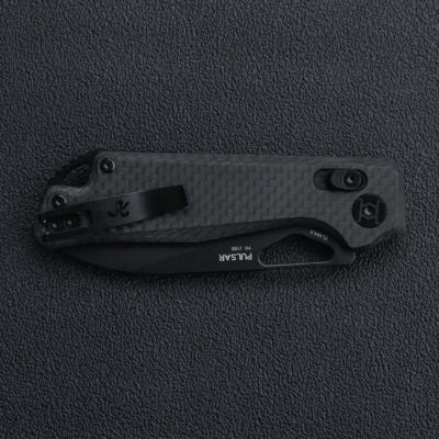 Kunwu Pulsar Gray Carbon Fiber Satin Elmax X705F - KNIFESTOCK