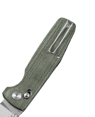 Bestech SLASHER D2 Stone wash Micarta Green Bar Lock BG56B-1 - KNIFESTOCK