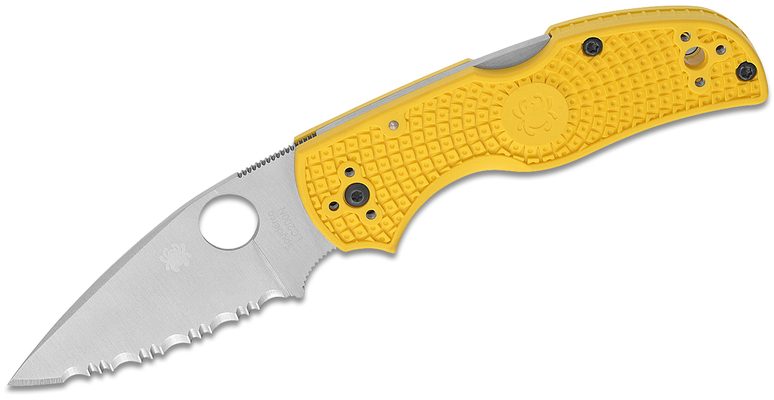 Spyderco C41SYL5 Native 5 Salt Lightweight Yellow - KNIFESTOCK