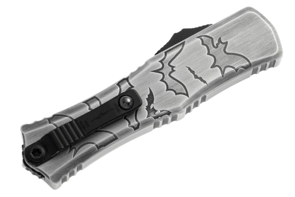 Microtech Hera® II Mini D/E Signature Series Brushed Metal Bats Standard 1702M-1 - KNIFESTOCK