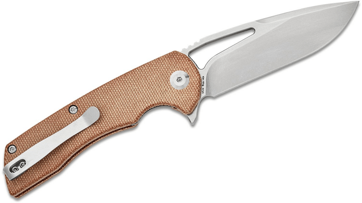 Kansept Kryo Stonewashed 12C28N Brown Micarta T1001M4 - KNIFESTOCK