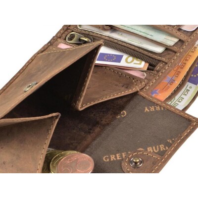 GreenBurry Leather wallet Vintage 1796-25 - KNIFESTOCK