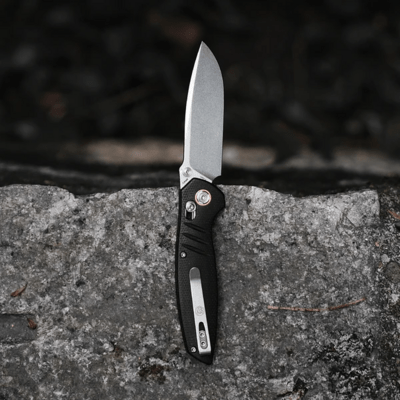 Vosteed Corsair Nitro-V Stonewash Black Micarta CS29NWMK - KNIFESTOCK