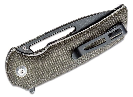 CIVIVI Odium Donkergroen Micarta/Zwart Stonewashed D2 C2010G - KNIFESTOCK