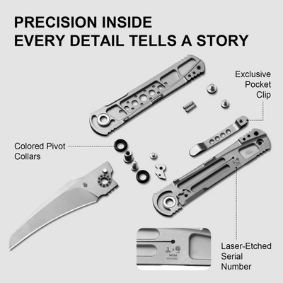 Kizer Feist 2 X Series M390 Titanium - KNIFESTOCK