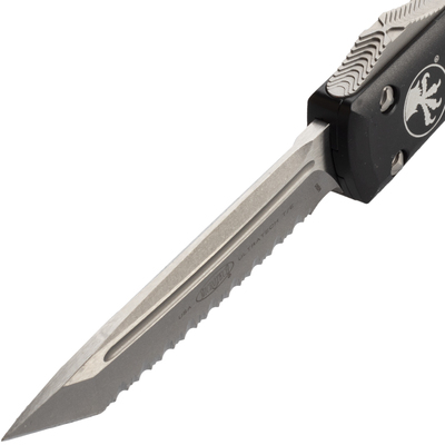 MICROTECH Ultratech T/E Stonewash Full Serrated 123-12 - KNIFESTOCK