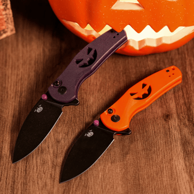 Kizer Halloween Special Button Liner Lock Mini Grouper Azo Nitro V G10 V3669A4 - KNIFESTOCK