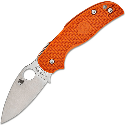 Spyderco SAGE 5 BURNT ORANGE LIGHTWEIGHT CPM REX 121 PLAINEDGE - KNIFESTOCK