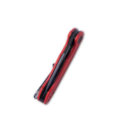 KUBEY Dugu Liner Lock Folding Knife Red G10 Handle KU210F - KNIFESTOCK