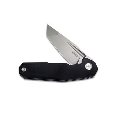 KUBEY Carve Liner Lock Folding Knife Black G10 Handle KB237G - KNIFESTOCK