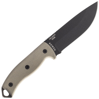ESEE Knives ESEE-5S-E Combo Edge, Tan Micarta Handles, Black Kydex Sheath - KNIFESTOCK