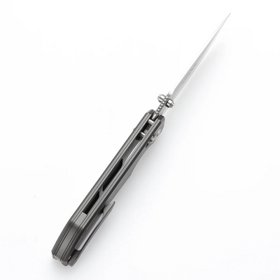 KANSEPT Eaglestrike Stonewashed CPM S35VN 0.118&quot; / 3.0mm Bead Blasted Titanium K1095V3 - KNIFESTOCK