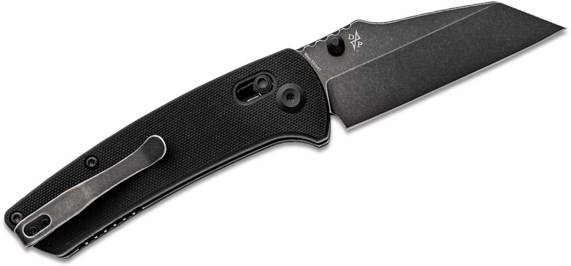 Kansept Main Street Black Stonewashed 154CM, Black G10 T1015V1(Crossbar Lock) - KNIFESTOCK