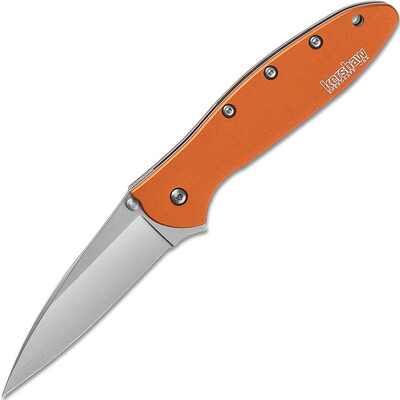 Kershaw Ken Onion LEEK Assisted Flipper Knife, Orange K-1660OR - KNIFESTOCK