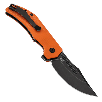 Tenable Knives Orion Blackwash 14C28N, Orange G10+ Frag Mönster - KNIFESTOCK
