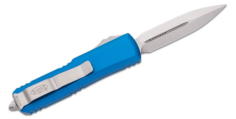 Microtech Utx-85 D/E Satin Standard Blue 232-4BL - KNIFESTOCK