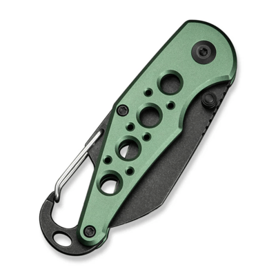 CIVIVI Green Aluminum HandleWith S/S Carabiner And Bottle OpenerBlack Stonewas - KNIFESTOCK