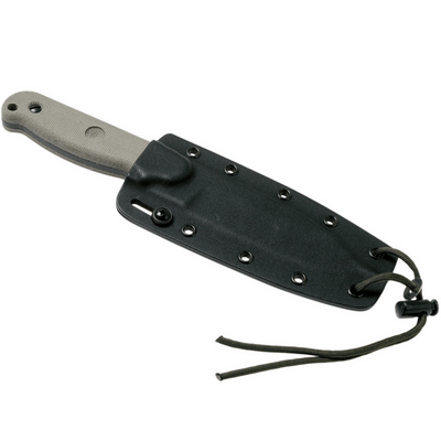 ESEE Laser Strike Messer, Schwarze Klinge, Micarta-Griff, Kydex-Scheide ESEE-LS-P-E - KNIFESTOCK