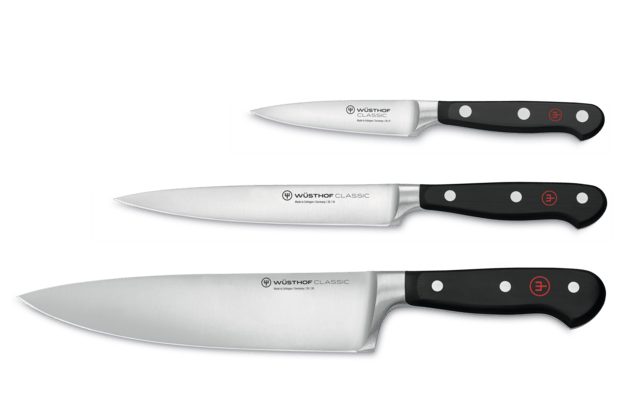 Wusthof CLASSIC 3 Piece Chef&#039;s knife set 1120160301 - KNIFESTOCK