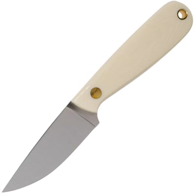 Brisa Necker 70-Ivory micarta 12C27 Flat Sheath Necker 70 Leather BRS-007-9808-1549 - KNIFESTOCK